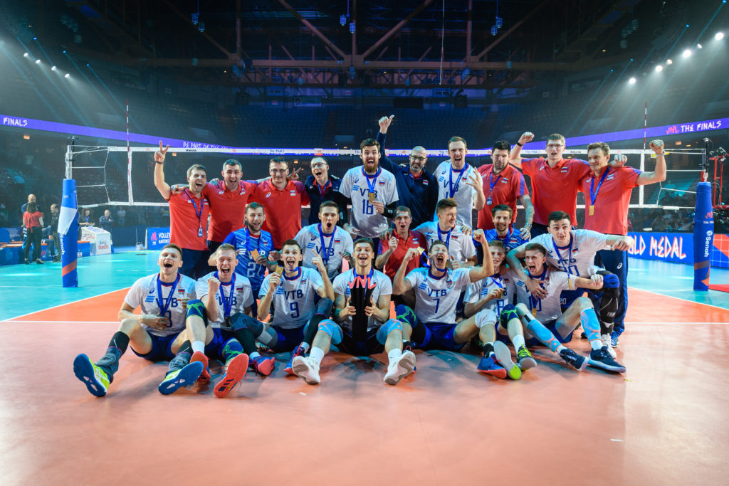 Russia successfully defended its FIVB Volleyball Nations League ...