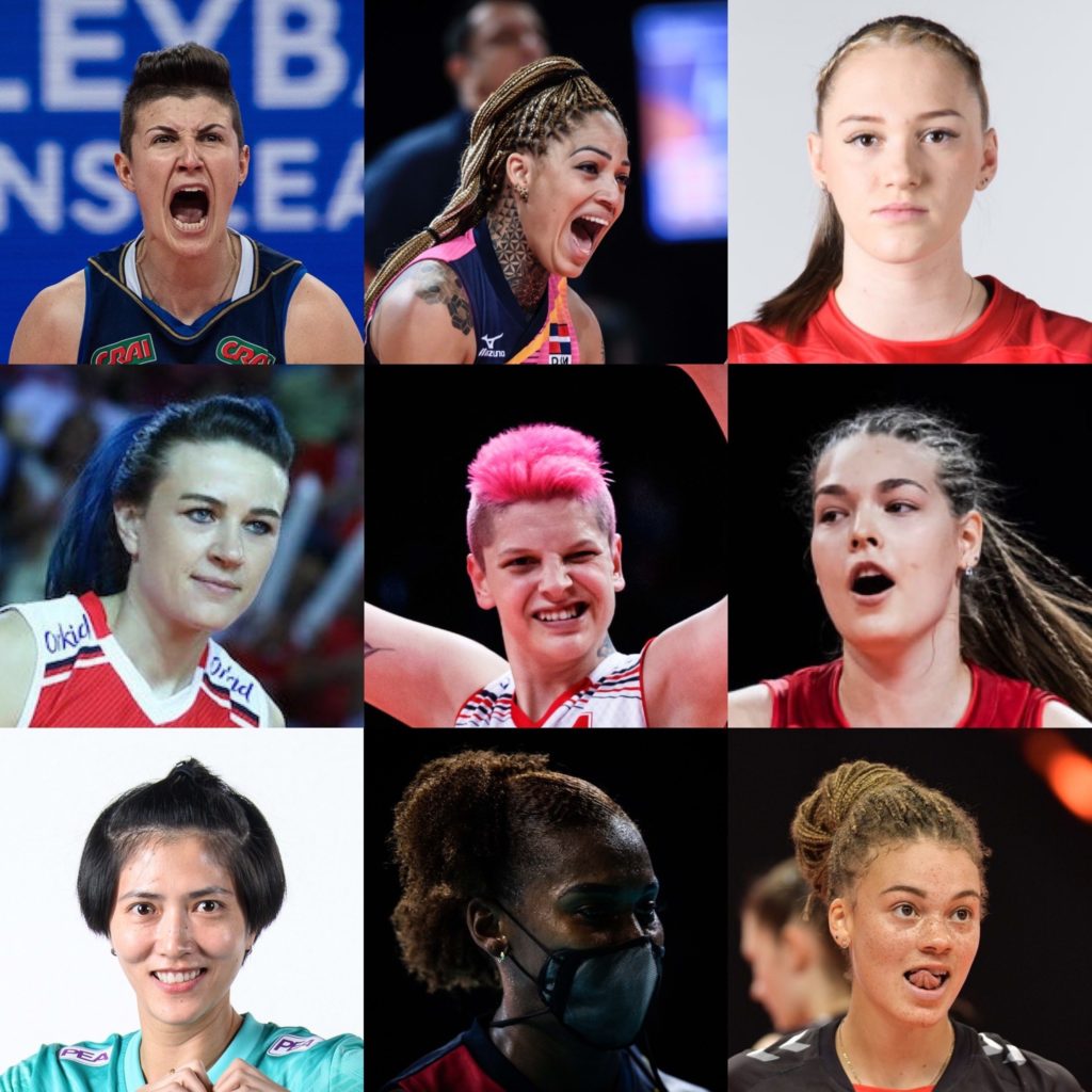 Top 10 Most Eye-catching Hairstyles of Women Players in VNL 2021 InstaVolley